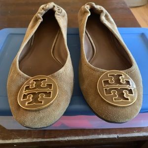 Tory Burch Flats brown suede 8.5